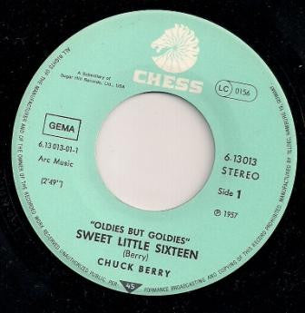 Chuck Berry : Sweet Little Sixteen / My Ding-A-Ling (7", Single)