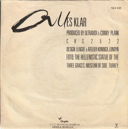 Ultravox : All Stood Still (7", Single)