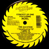 Concept Of One Featuring Noel : The Question (12", Yel)