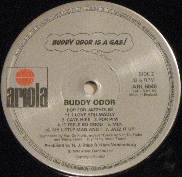 The Buddy Odor Stop : Buddy Odor Is A Gas! (LP, Album)