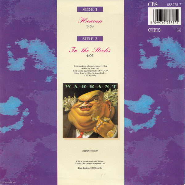 Warrant : Heaven (7", Single)