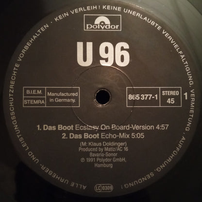 U 96* : Das Boot (Remix) (12")