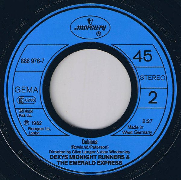 Dexys Midnight Runners & The Emerald Express : Come On Eileen (7", Single, RE)