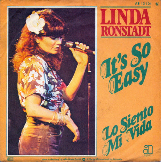 Linda Ronstadt : It's So Easy (7", Single)