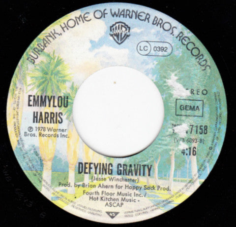 Emmylou Harris : Two More Bottles Of Wine (7", Single)