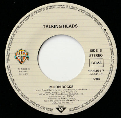 Talking Heads : This Must Be The Place (Naive Melody) (7", Single)