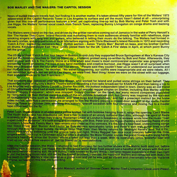 Bob Marley And The Wailers* : The Capitol Session '73 (2xLP, 180)