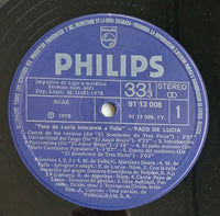 Paco De Lucía : Interpreta A Manuel De Falla (LP, Album, Gat)