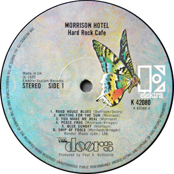 The Doors : Morrison Hotel (LP, Album, RP, Gat)