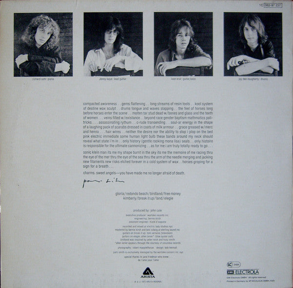 Patti Smith : Horses (LP, Album)