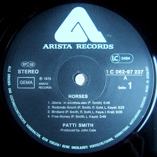 Patti Smith : Horses (LP, Album)
