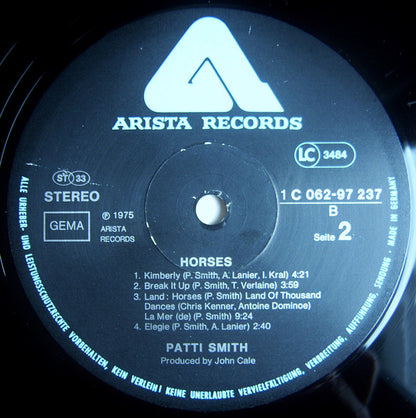 Patti Smith : Horses (LP, Album)