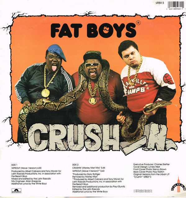Fat Boys And The Beach Boys : Wipeout! (12", Single)