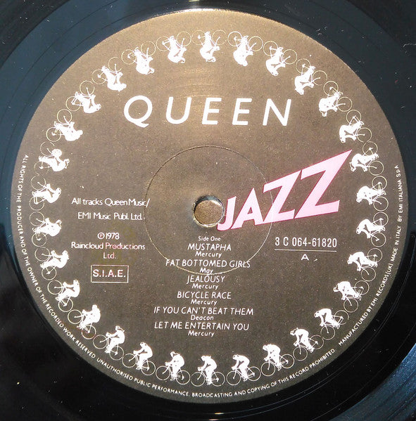 Queen : Jazz (LP, Album, Emb)