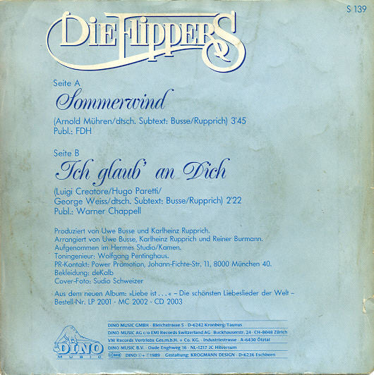 Die Flippers : Sommerwind (7", Single)