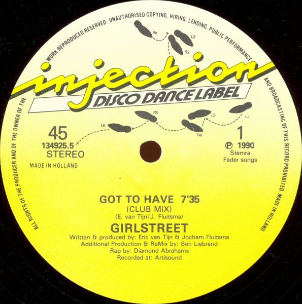 Girlstreet : Got To Have (A Little Bit) (12")