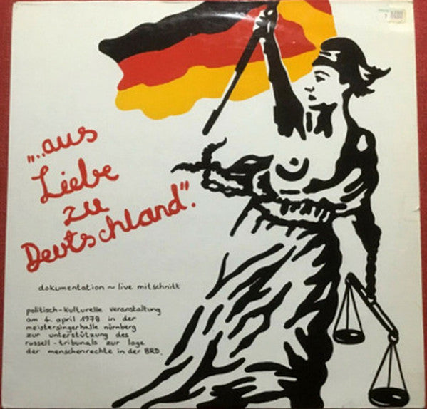 Various : "... Aus Liebe Zu Deutschland" (LP, Album, Ltd, Num)