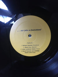 Various : "... Aus Liebe Zu Deutschland" (LP, Album, Ltd, Num)