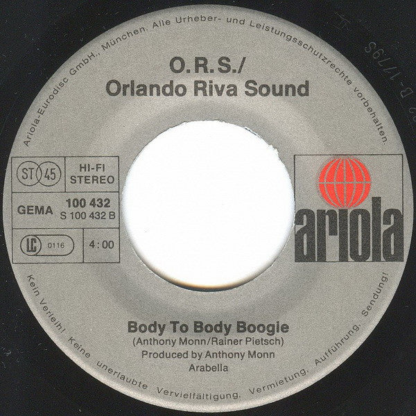 O.R.S. / Orlando Riva Sound* : Lady Lady Lady (7", Single)