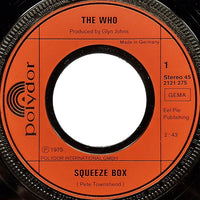 The Who : Squeeze Box / Success Story (7", Single)