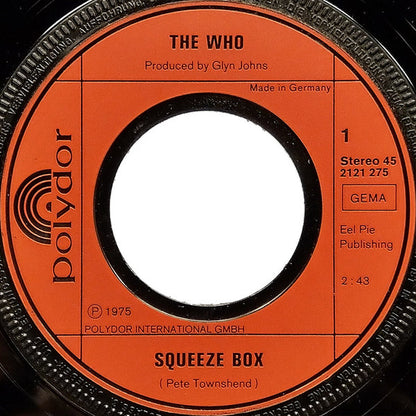 The Who : Squeeze Box / Success Story (7", Single)