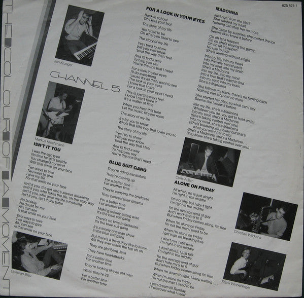 Channel 5 (2) : The Colour Of A Moment (LP, Album)