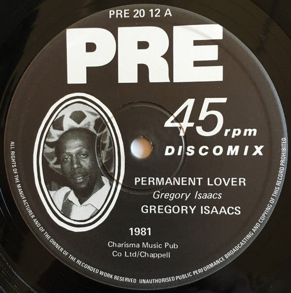 Gregory Isaacs : Permanent Lover (12")