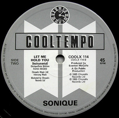 Sonique : Let Me Hold You (12")