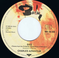 Charles Aznavour : She (7", Single)
