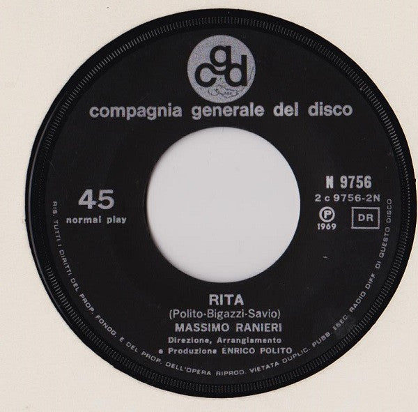 Massimo Ranieri : Se Bruciasse La Città (7")