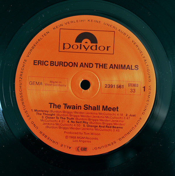 Eric Burdon & The Animals : The Twain Shall Meet (LP, Album, RE)