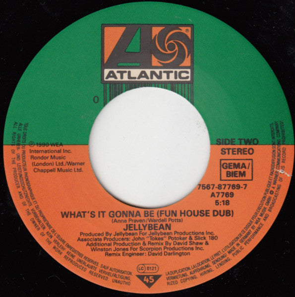 Jellybean* : What's It Gonna Be (7", Single)