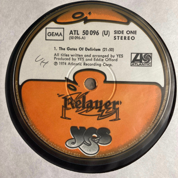 Yes : Relayer (LP, Album, Gat)