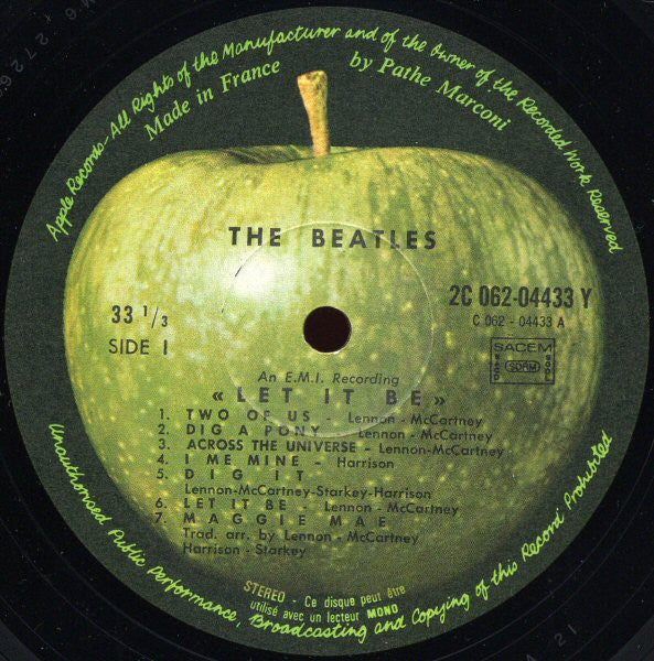 The Beatles : Let It Be (LP, Album, RE)