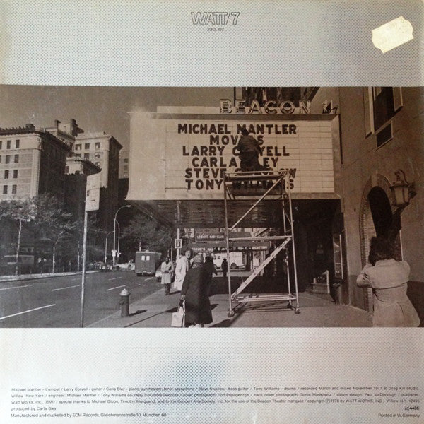Michael Mantler : Movies (LP, Album)