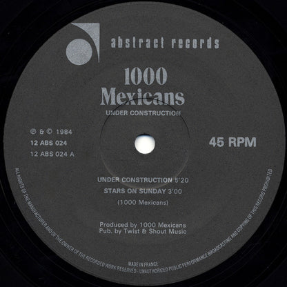 1000 Mexicans : Under Construction (12", Single)