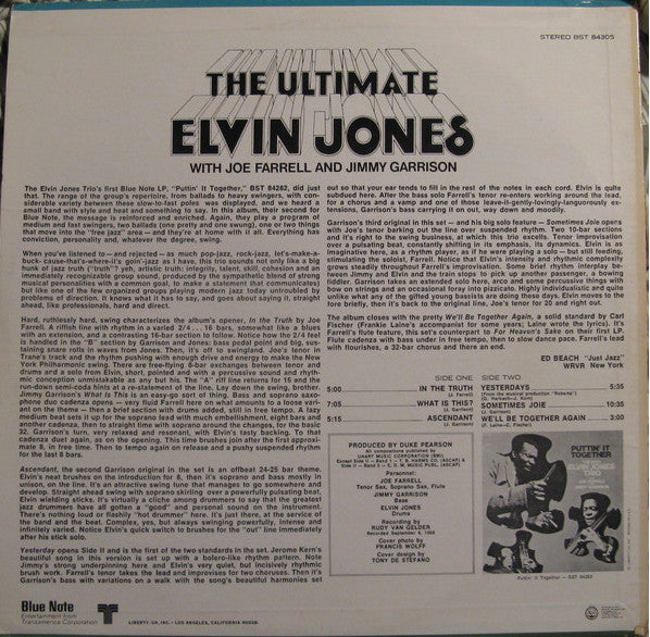 Elvin Jones : The Ultimate (LP, Album, RE)