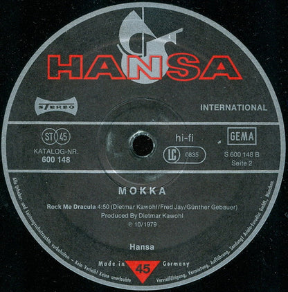 Mokka (2) : Everyone's A Solo Dancer (Long Version) / Rock Me Dracula (12")