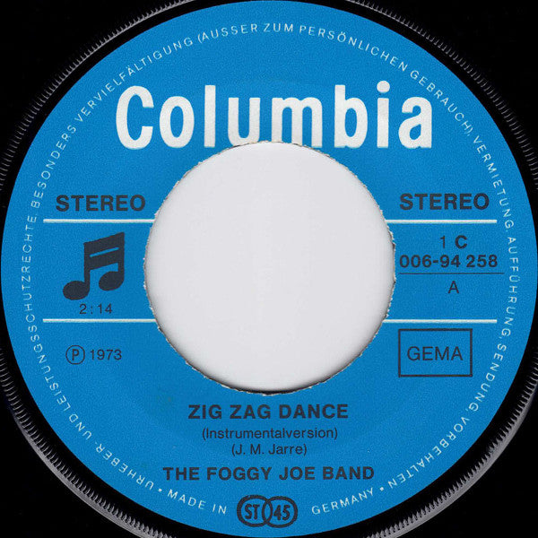 The Foggy Joe Band : Zig Zag Dance (7", Single)