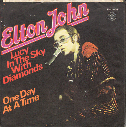 Elton John : Lucy In The Sky With Diamonds / One Day At A Time (7", Single)