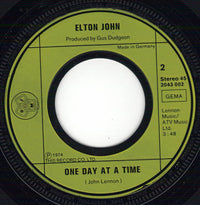 Elton John : Lucy In The Sky With Diamonds / One Day At A Time (7", Single)
