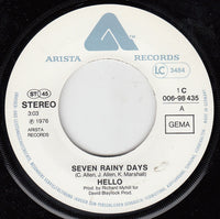 Hello : Seven Rainy Days (7", Single)