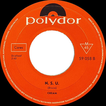 Cream (2) : I Feel Free (7", Single, Mono)