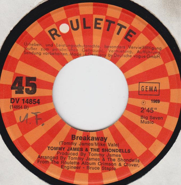 Tommy James & The Shondells : Sweet Cherry Wine (7", Single)