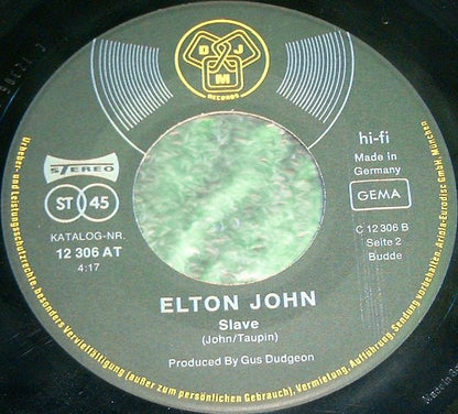 Elton John : Honky Cat / Slave (7", Single)
