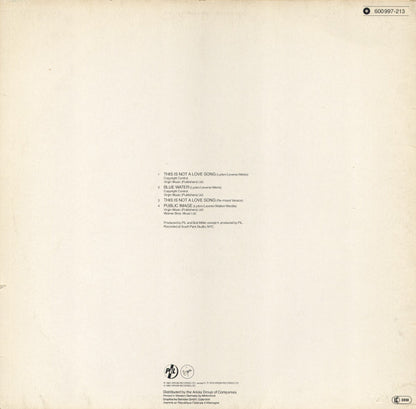 PiL* : This Is Not A Love Song (12", Single)