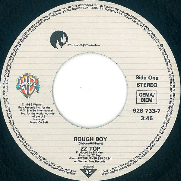 ZZ Top : Rough Boy (7", Single)