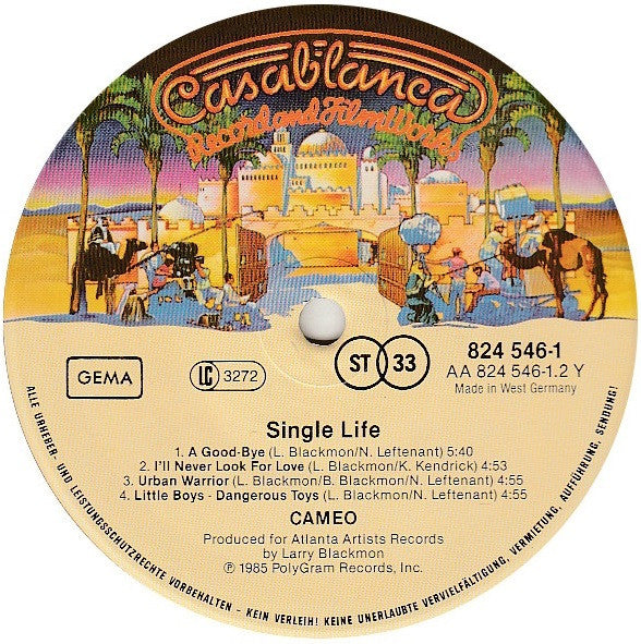Cameo : Single Life (LP, Album)