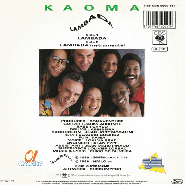 Kaoma : Lambada (7", Single)