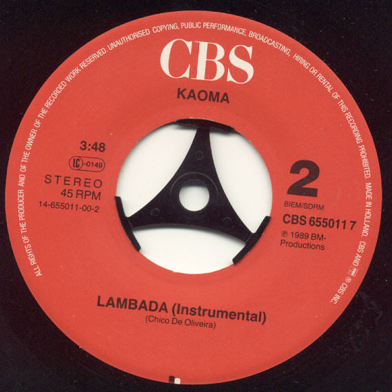 Kaoma : Lambada (7", Single)
